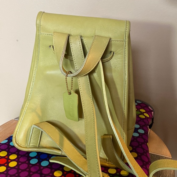 Vintage Coach Light Green Mini Daypack - Picture 6 of 10